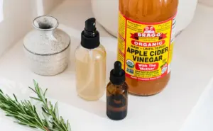 Shine and Strength: Apple Cider Vinegar Hair Rinse